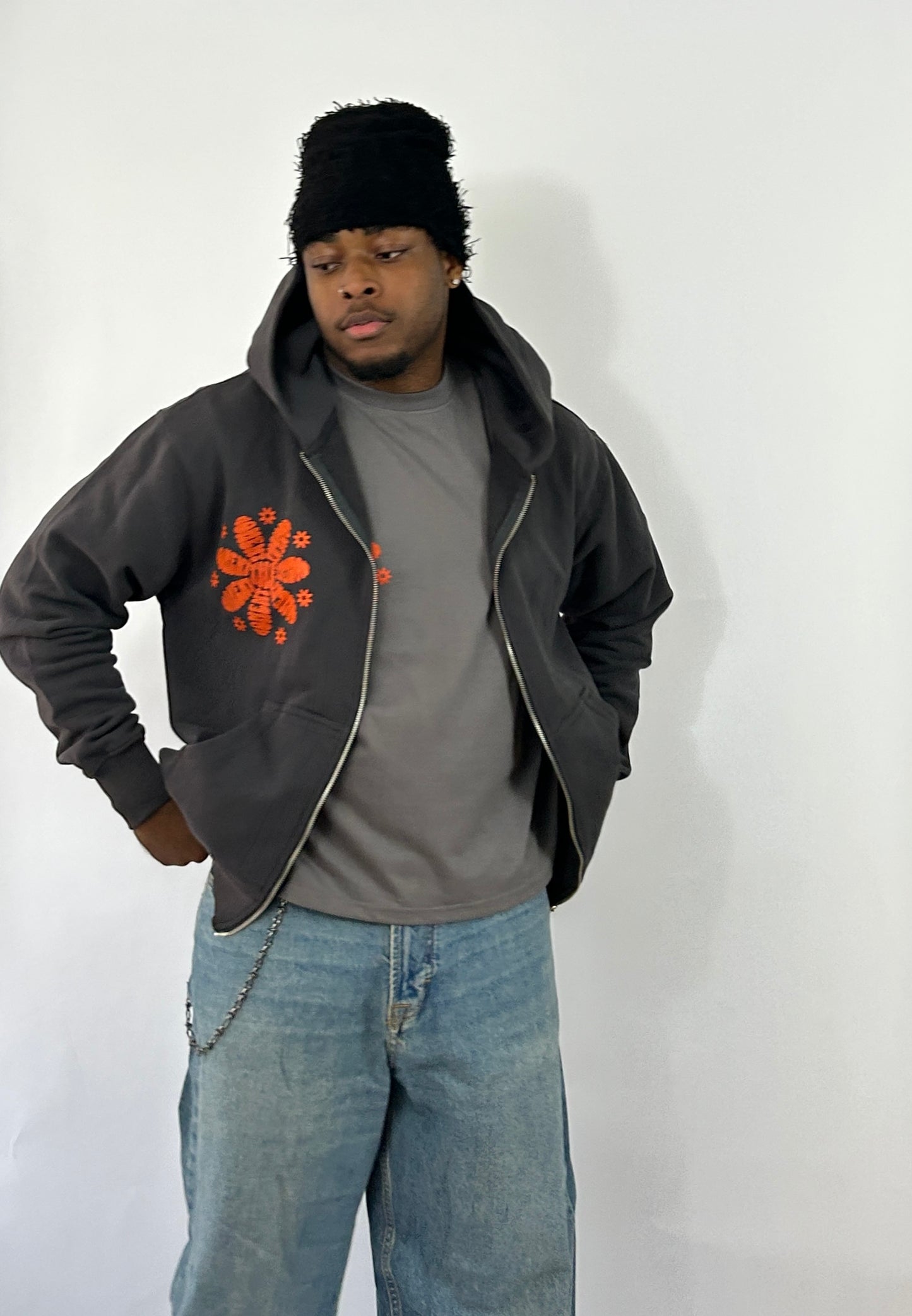 Molten Bloom Zip Hoodie